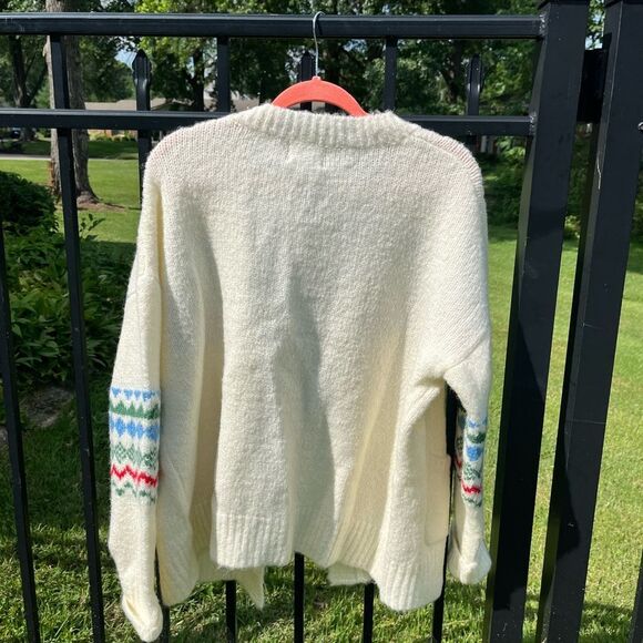 Anthropologie FRNCH Fair Isle Cardigan Sweater NWT - Picture 10 of 10